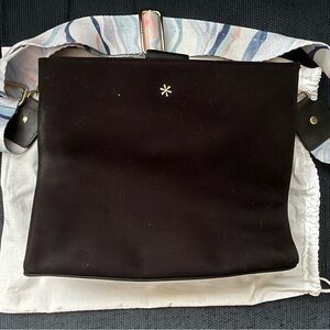 Erin Condren Black Crossbody Bag with Multicolor Strap